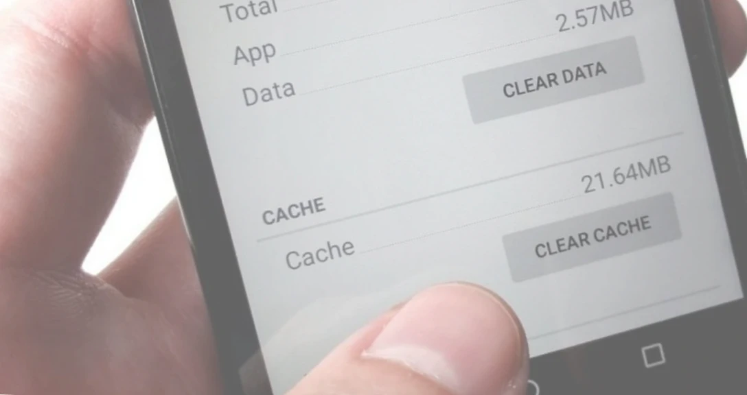 Cache clearing on smartphone