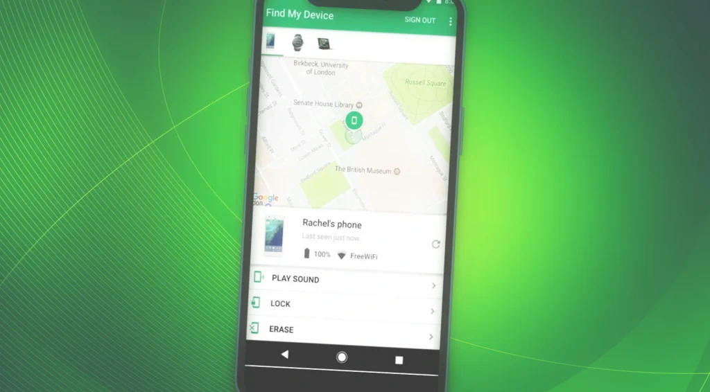 Find my device android app