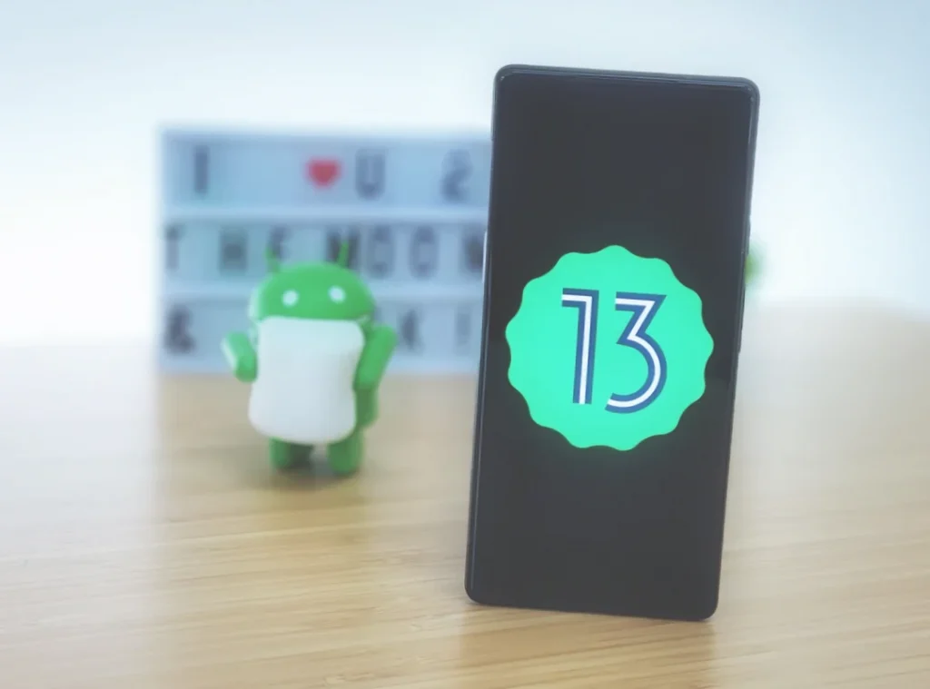 Android 13 menu