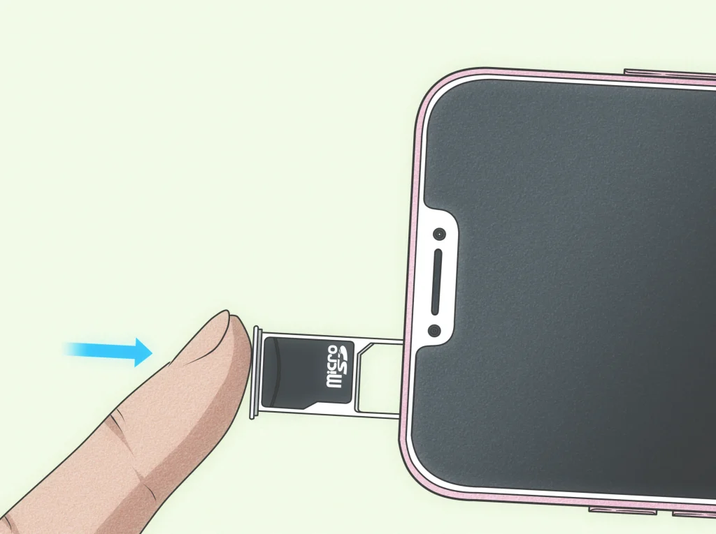 SD card in smartphone