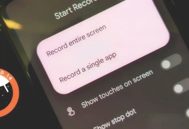 Screen Recording app on android 14