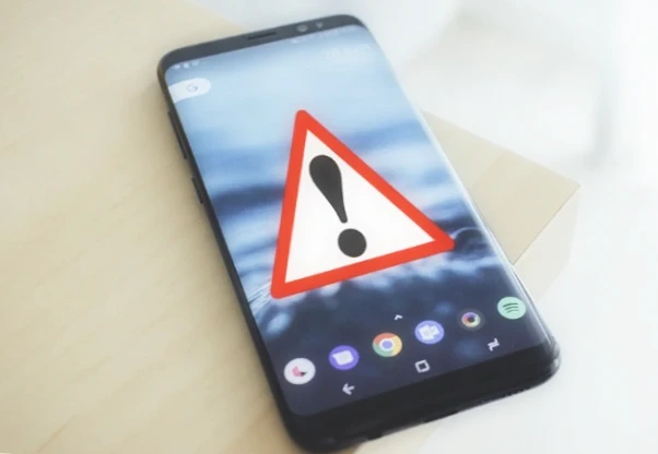 Alert message on android smartphone 