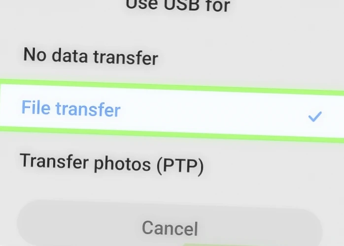 Fole transfer settings