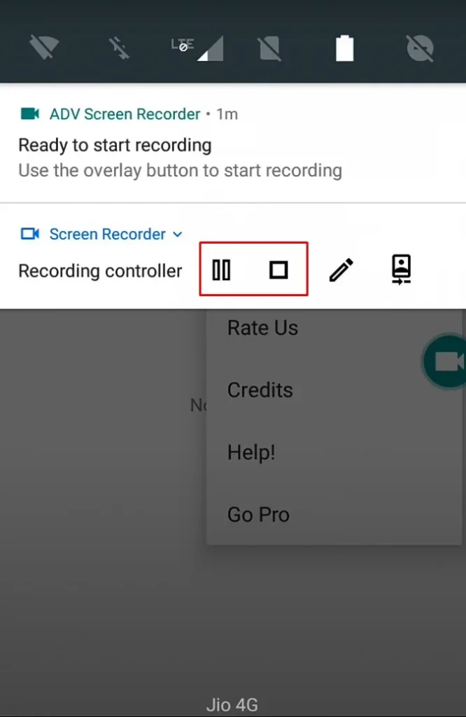ADV Screen Recorder app recording
