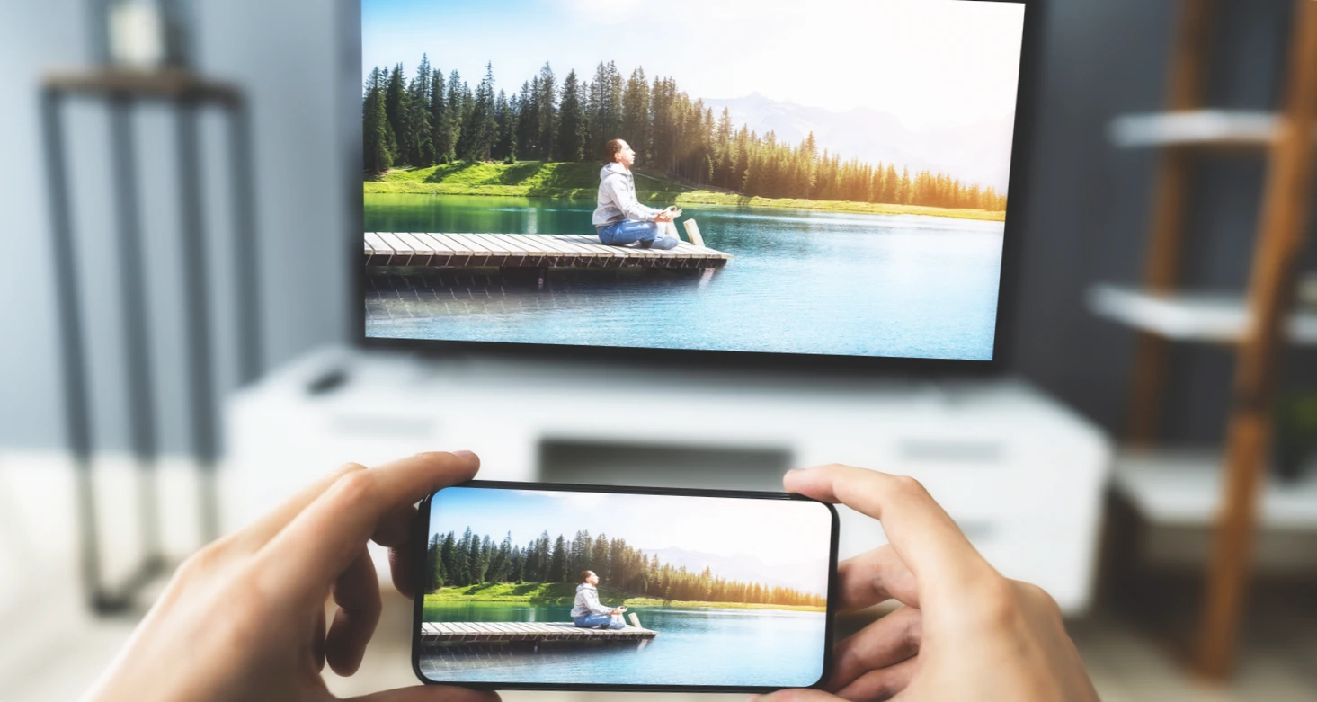 Mirroring android smartphone to TV