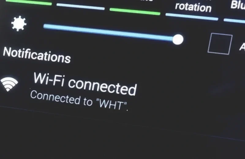 Wi-Fi connection notification
