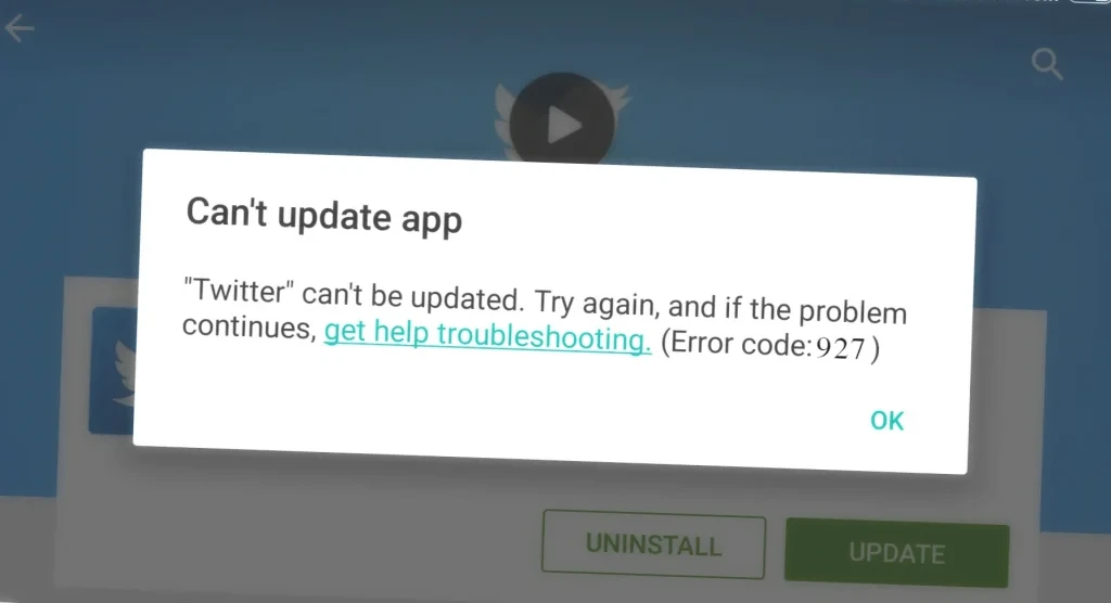 Google Play Error