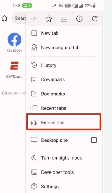 Disable Chrome Extensions