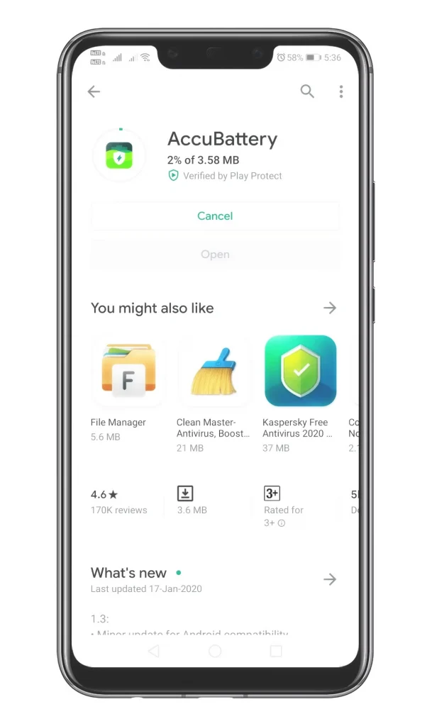 AccuBattery android app