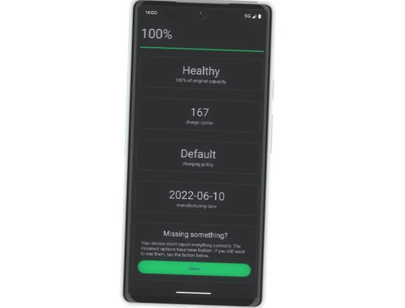 Android battery settings