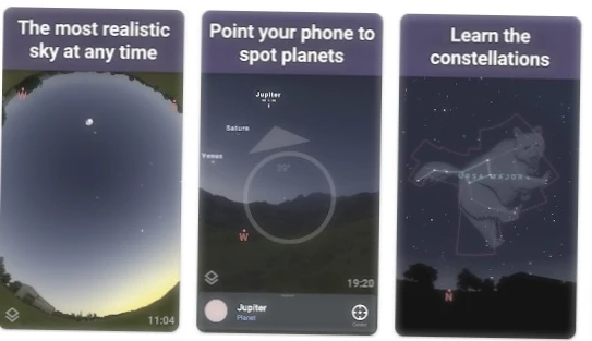 Stellarium Mobile app