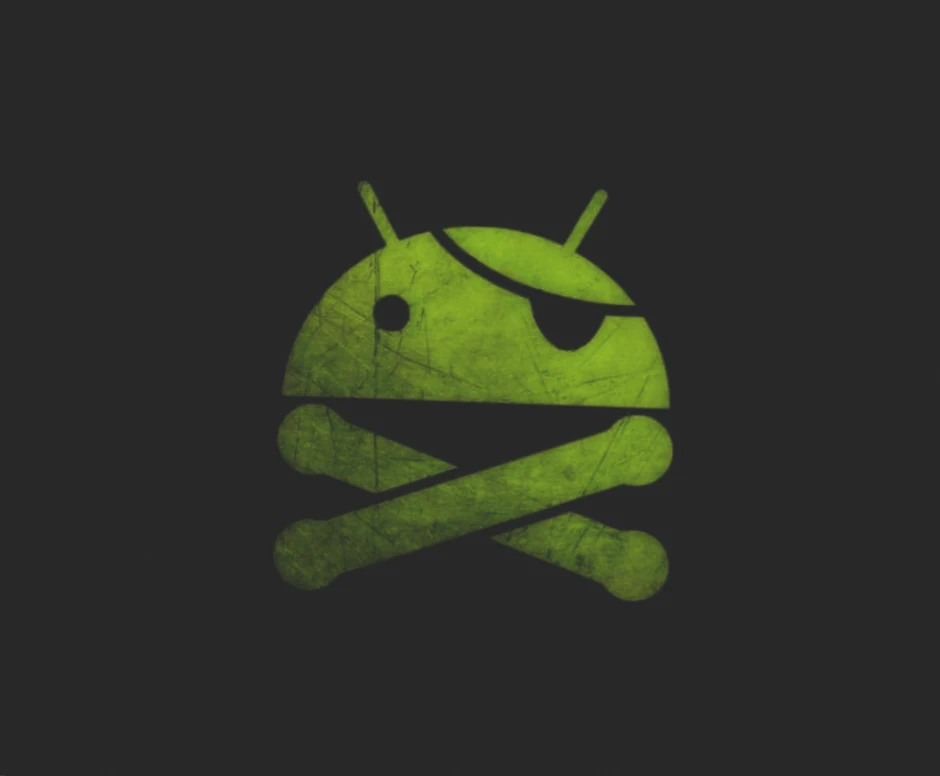 Android icon as a pirate
